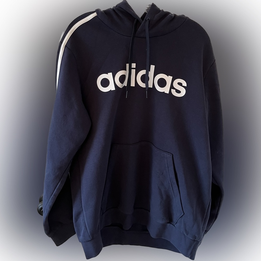 Adidas Men’s Long Sleeve Hoodie. Size L. Color Navy.